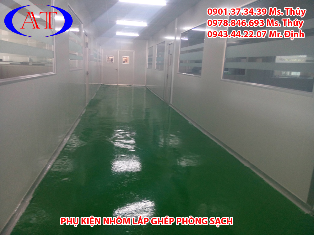 Phụ kiện nhôm lắp ghép phòng sạch