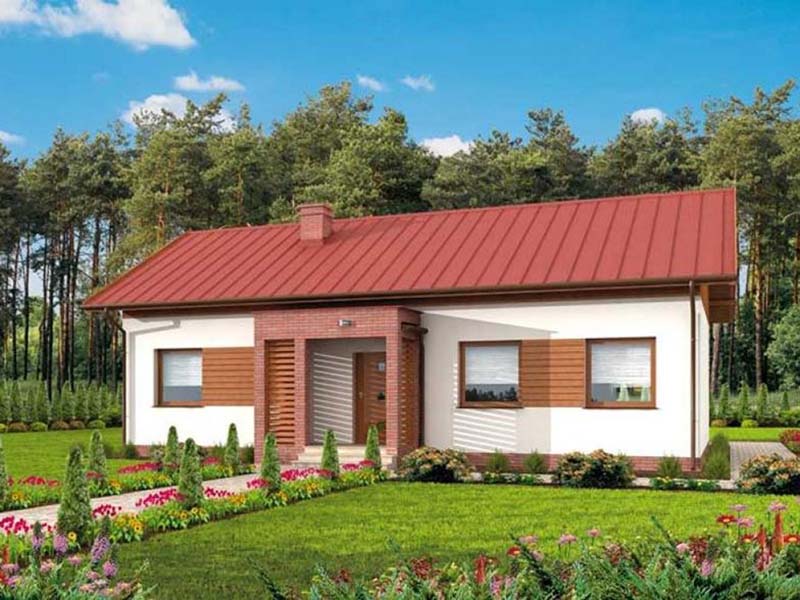Mẫu số 18 Nhà cấp 4 mái tôn nông thôn mới nhất