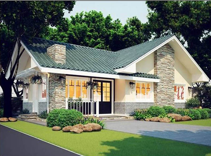 Mẫu số 25 Nhà cấp 4 mái tôn nông thôn mới nhất
