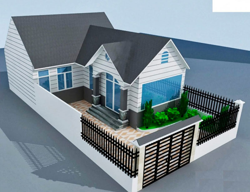 Mẫu số 29 Nhà cấp 4 mái tôn nông thôn mới nhất