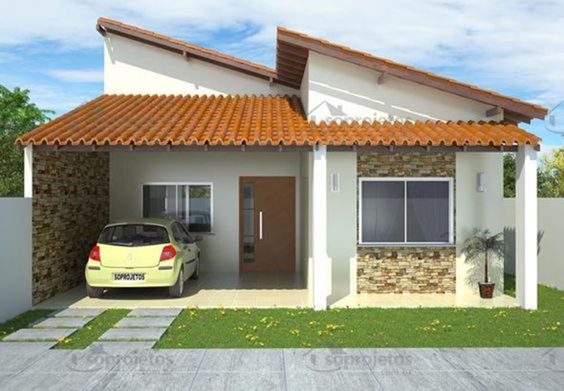 Mẫu số 38 Nhà cấp 4 mái tôn nông thôn mới nhất